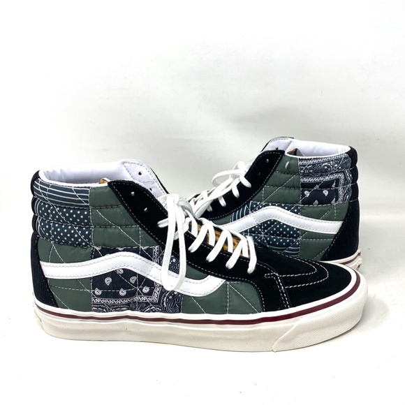 VANS Sk8-Hi 38 DX PW Sneaker Anaheim Canvas Suede Black Multi Men VN0A54FB9GU - Picture 2 of 8